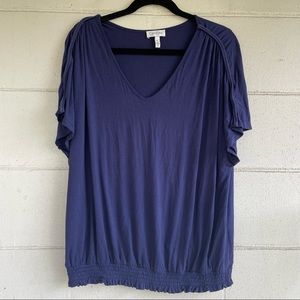 Jessica Simpson 2 Shirt Lot! Blue and Green Size Extra Large (XL)